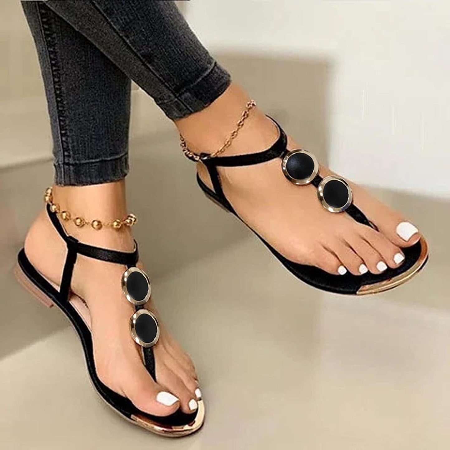 Lovely Buckle Belt Platforms