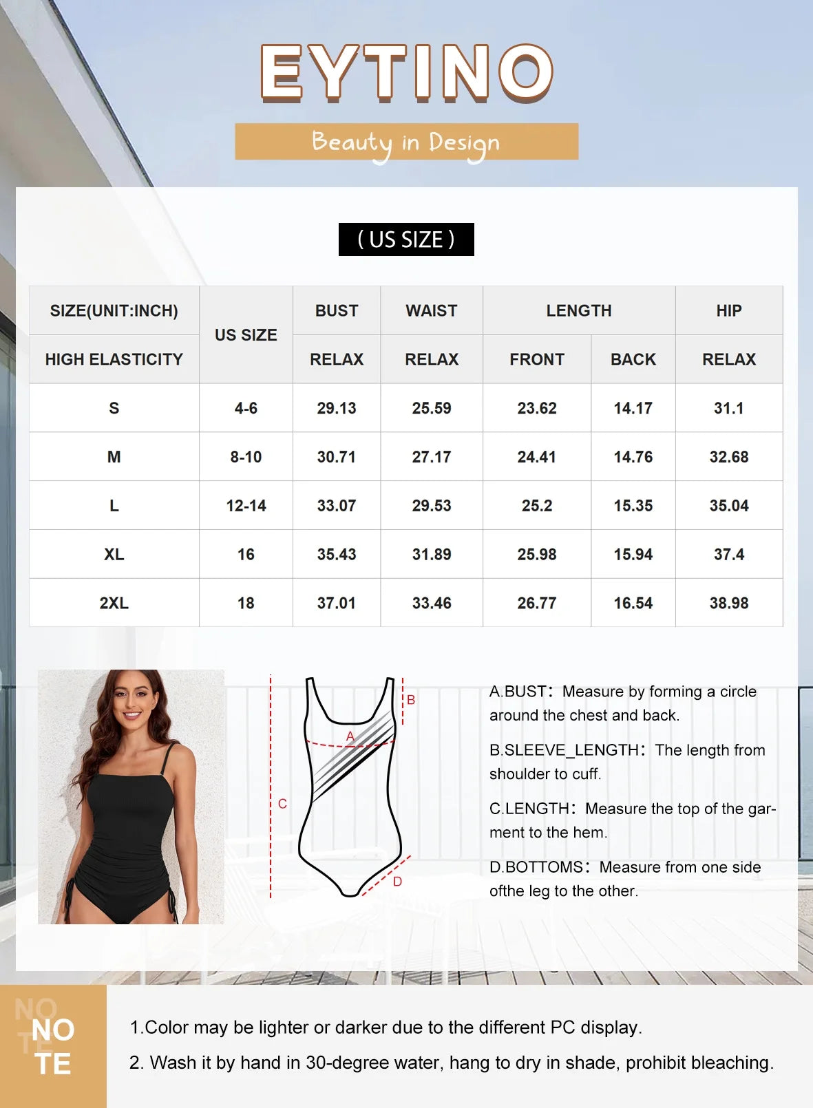 Drawstring Bathing Suit