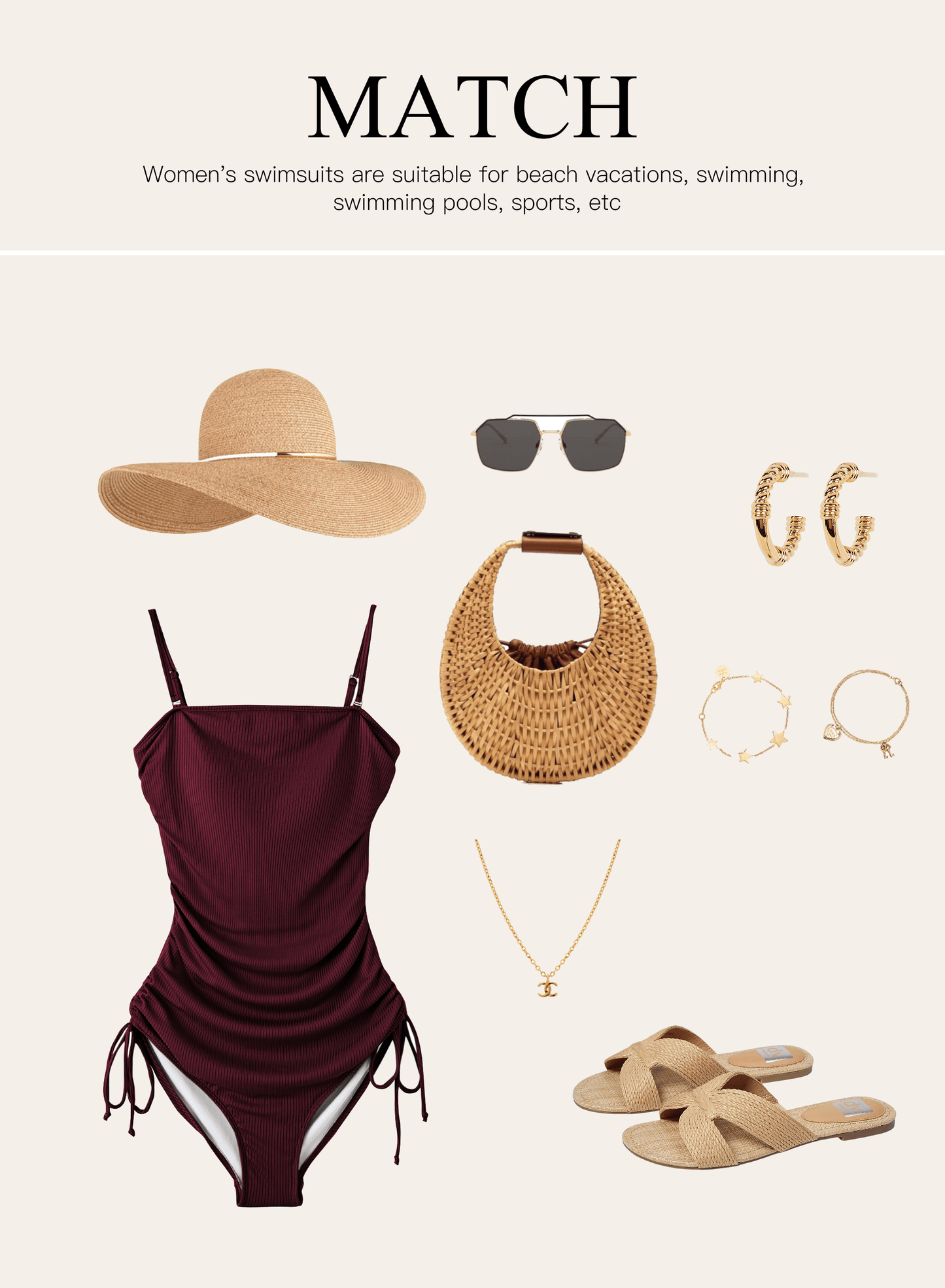 Drawstring Bathing Suit
