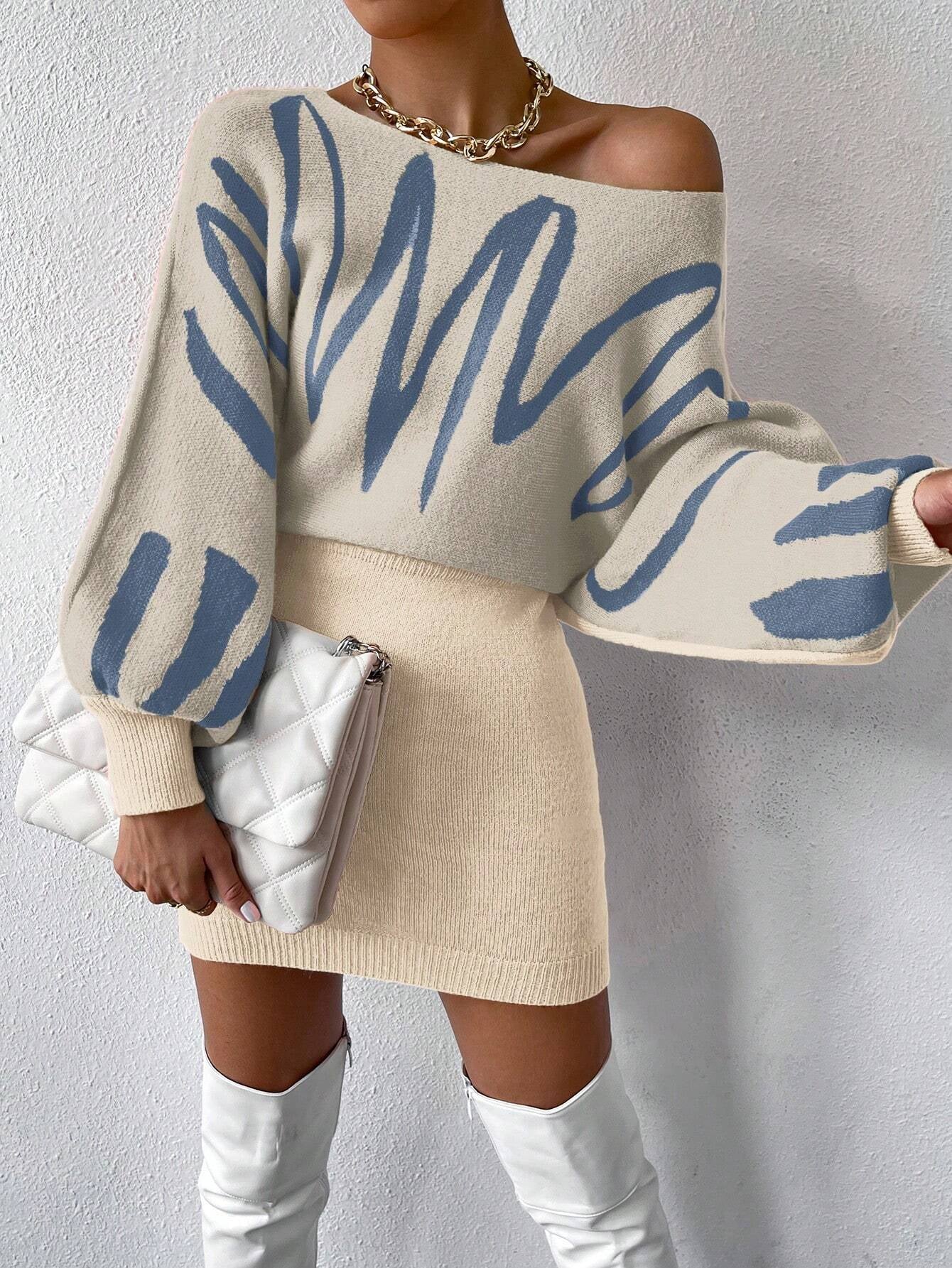 Chiquease Batwing Sweater Dress