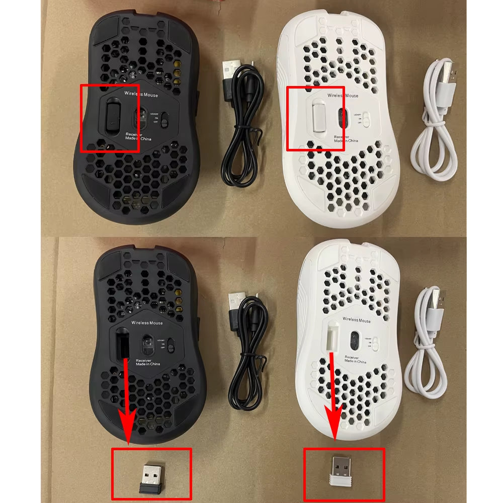 Wireless Honeycomb Gaming Mouse