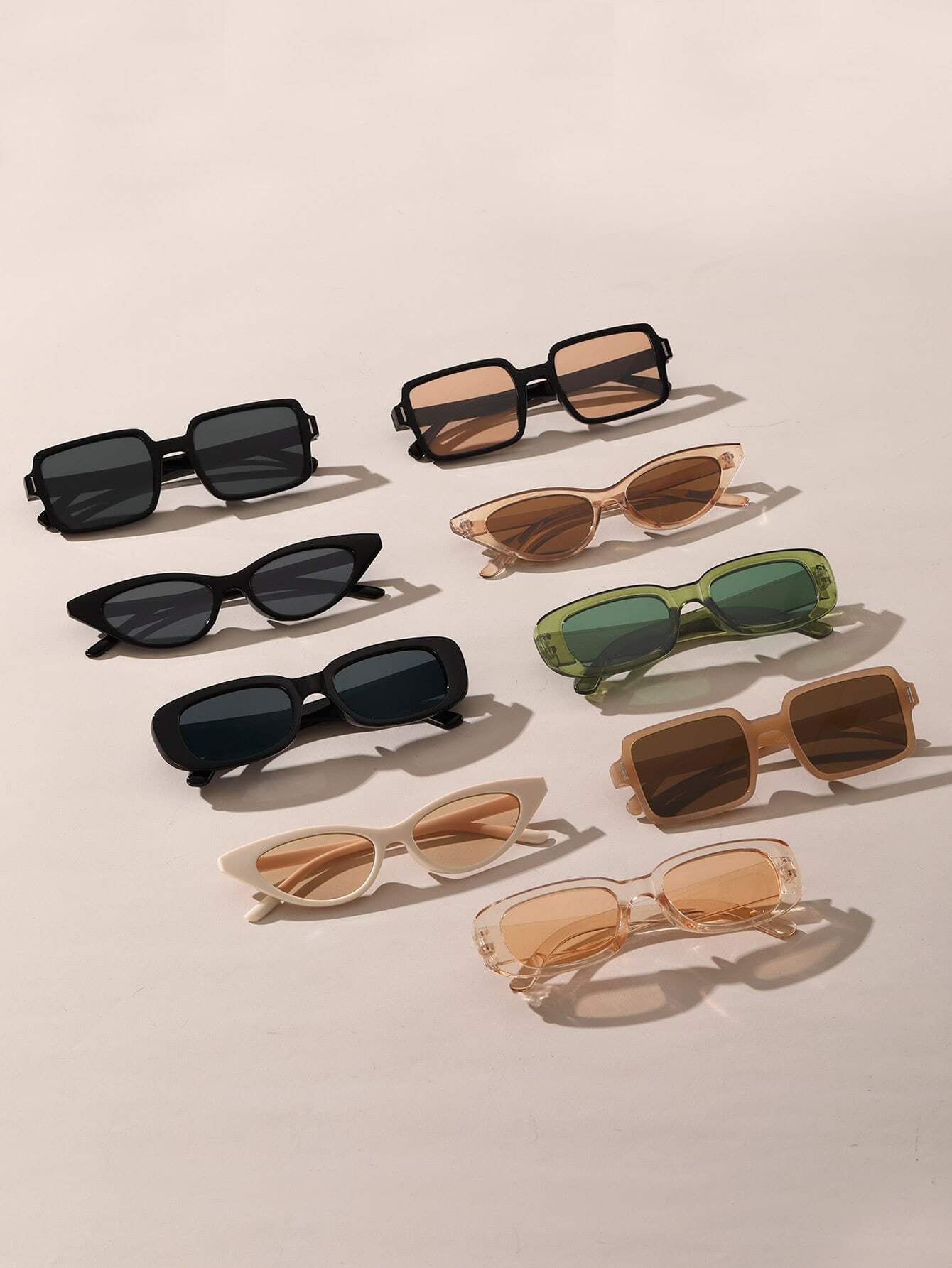 9Pcs Vintage Sunglasses