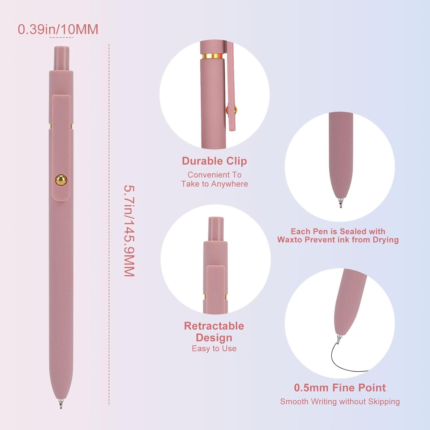  Fine Point Gel Pens