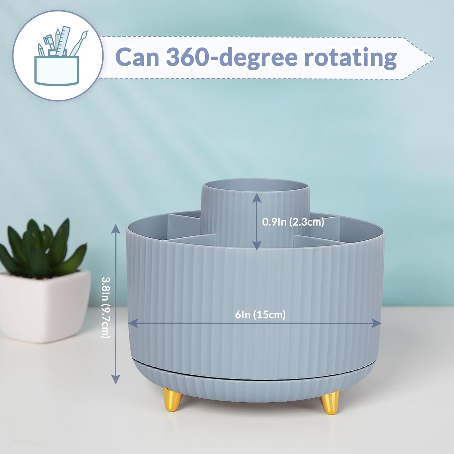  Rotating Desk Organizer