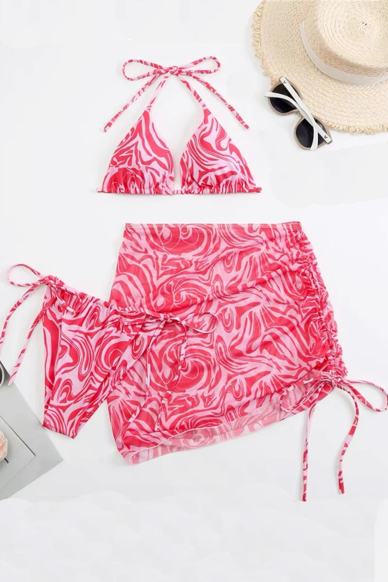  Three Piece Bikini Swimsuit 