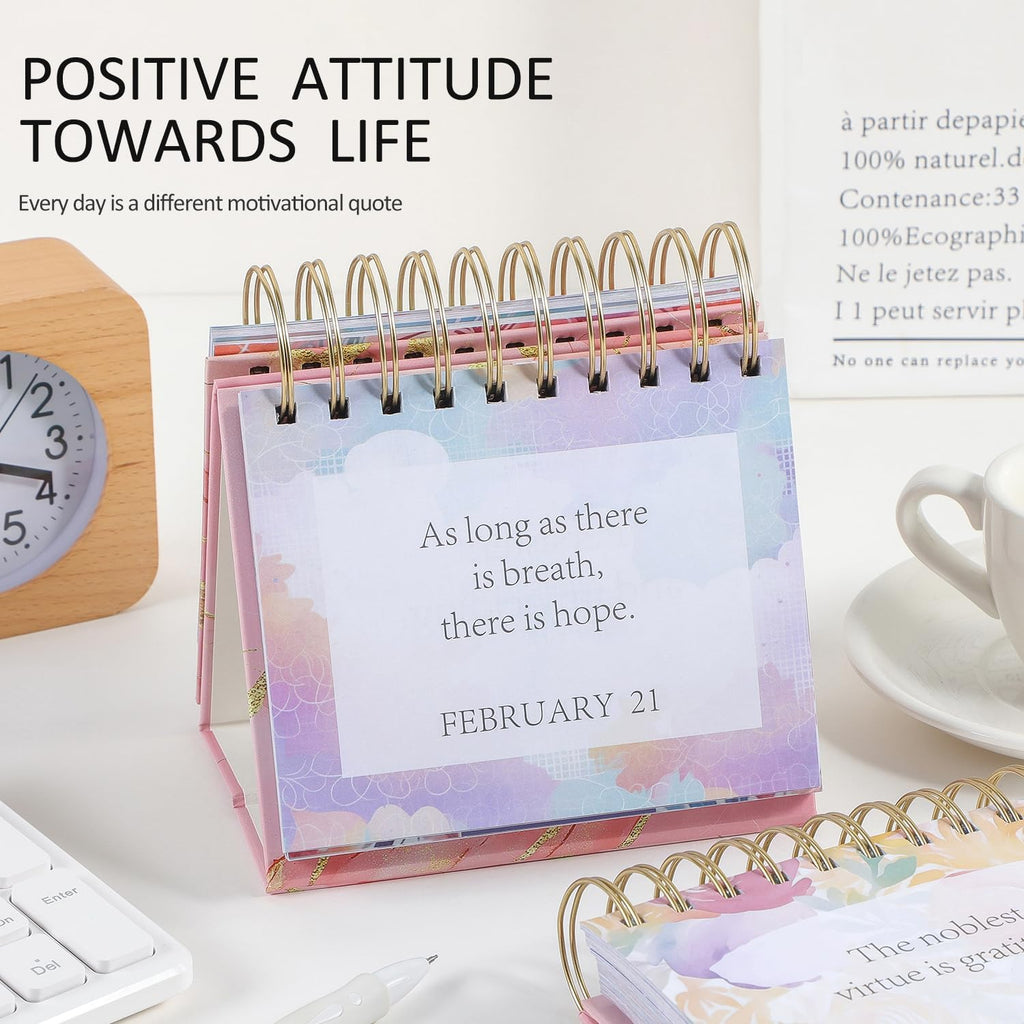 Daily Flip Calendar with Inspirational Quotes 