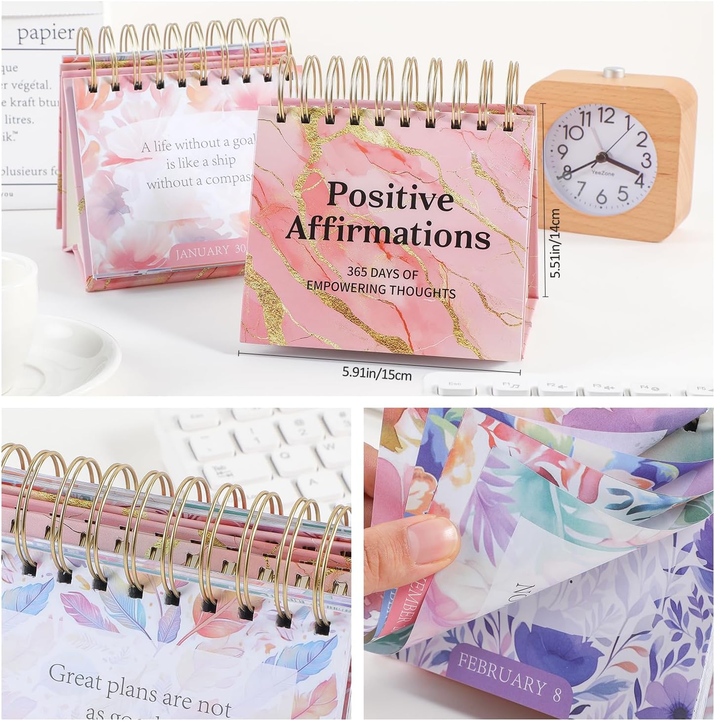 Daily Flip Calendar with Inspirational Quotes 