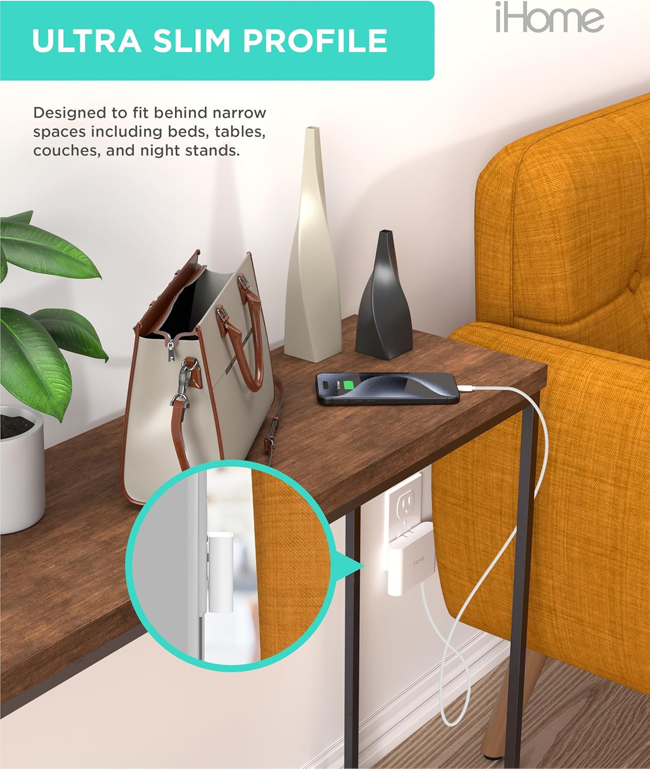 Slim 4-Port USB Wall Charger
