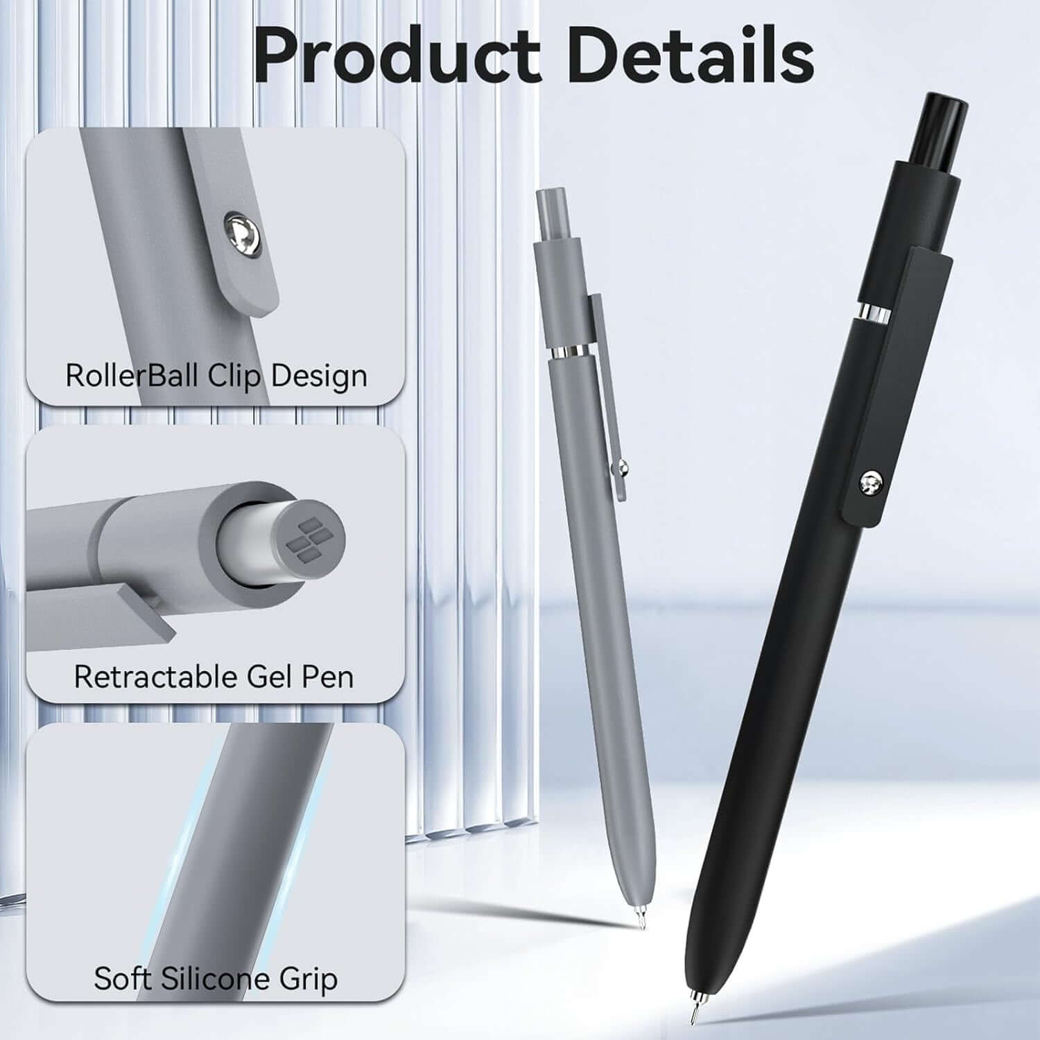 quick-drying gel pens 6 pcs