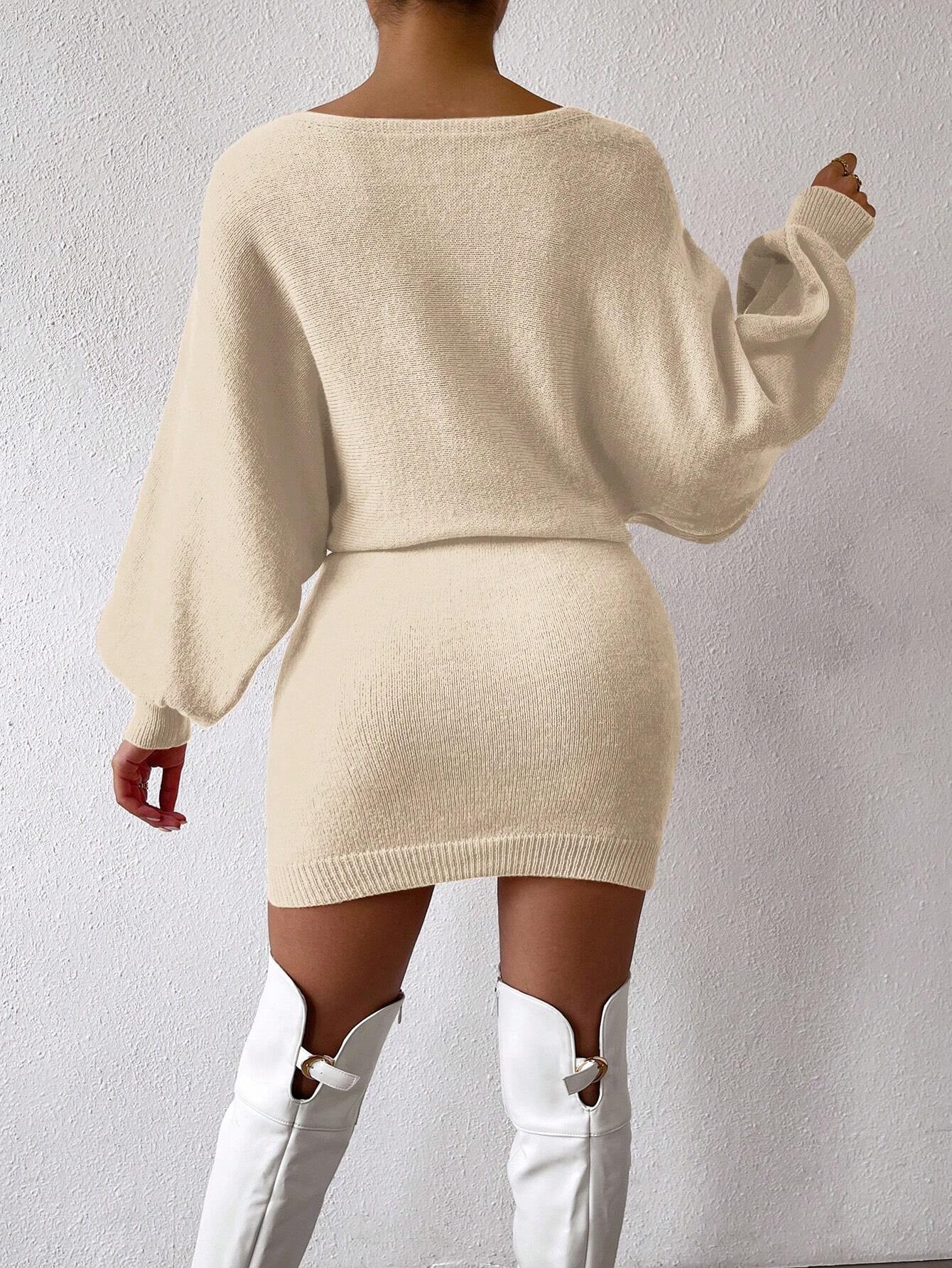 Chiquease Batwing Sweater Dress
