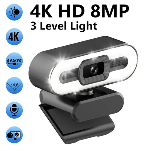 Portable Full HD 1080P/2k/4K Webcam