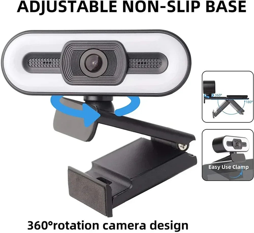 Portable Full HD 1080P/2k/4K Webcam