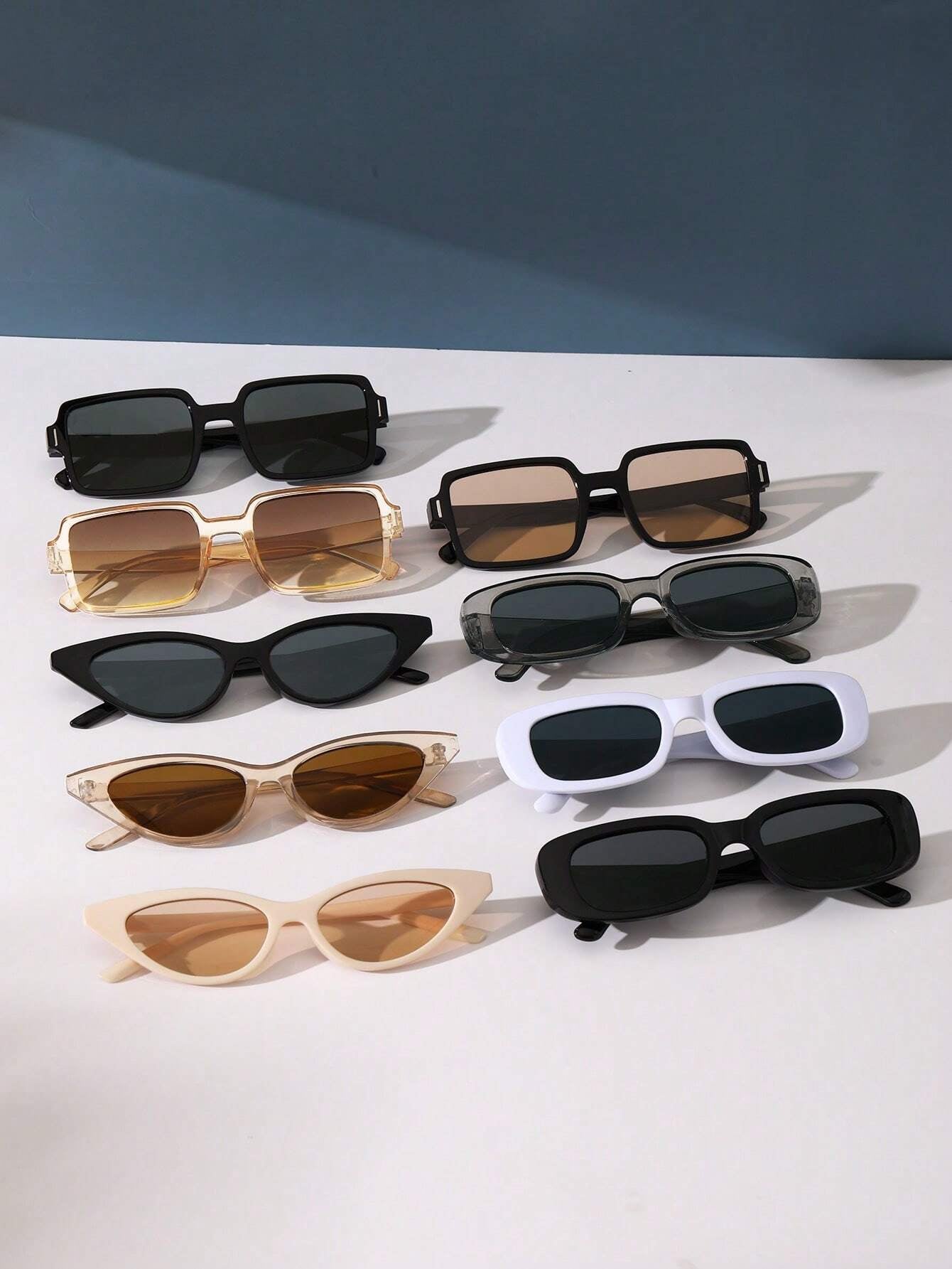 9Pcs Vintage Sunglasses