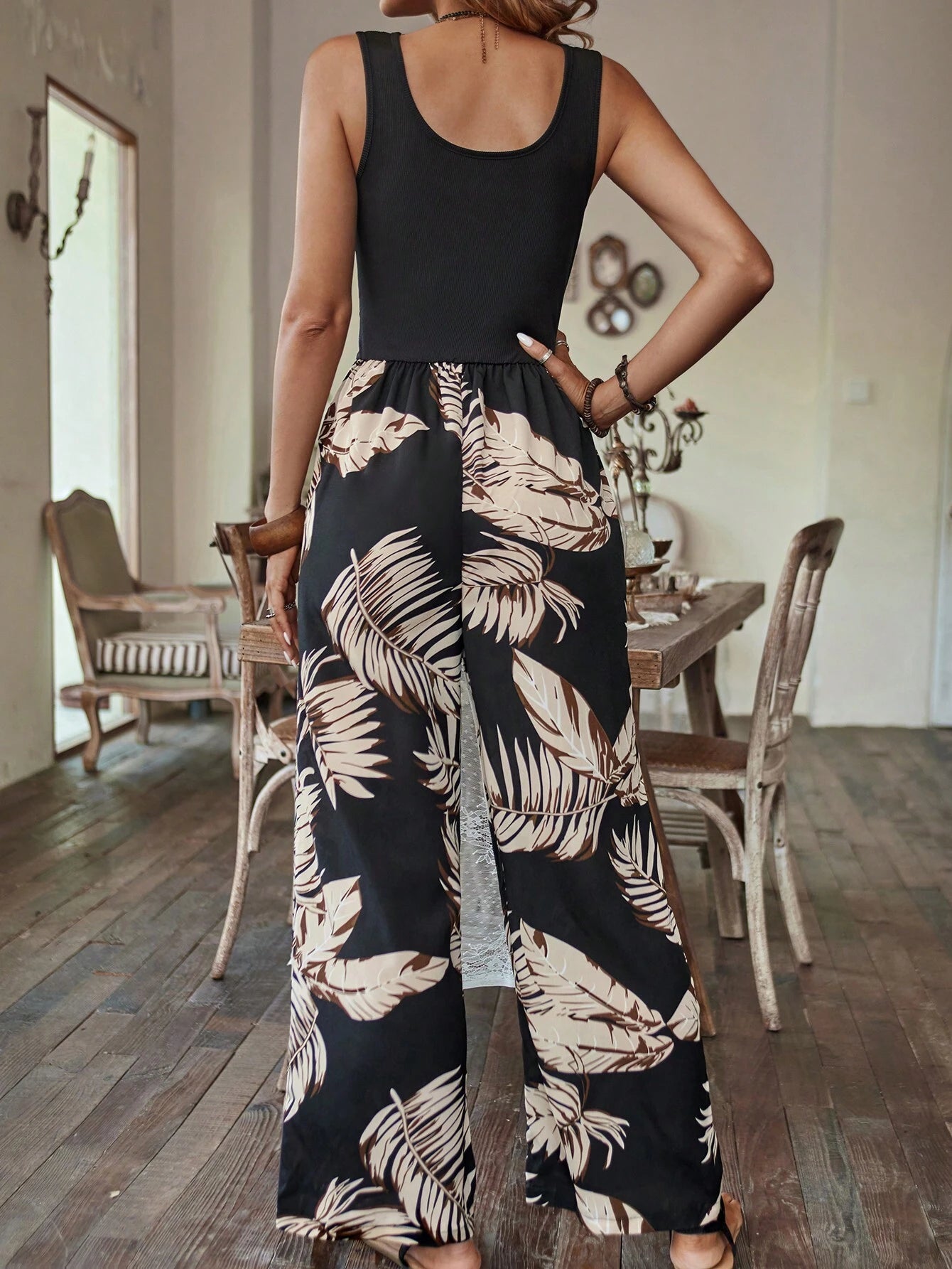 Breezaya Tropical Print Jumpsuit