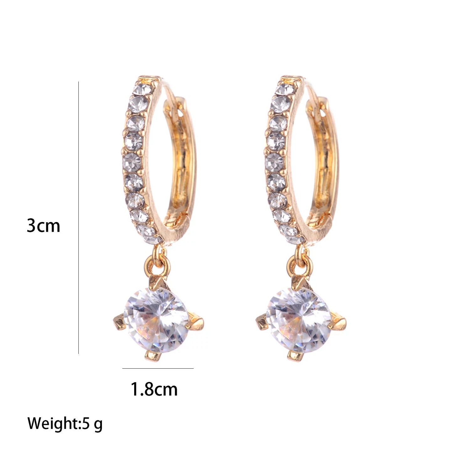 Gorgeous Full Diamond Earrings