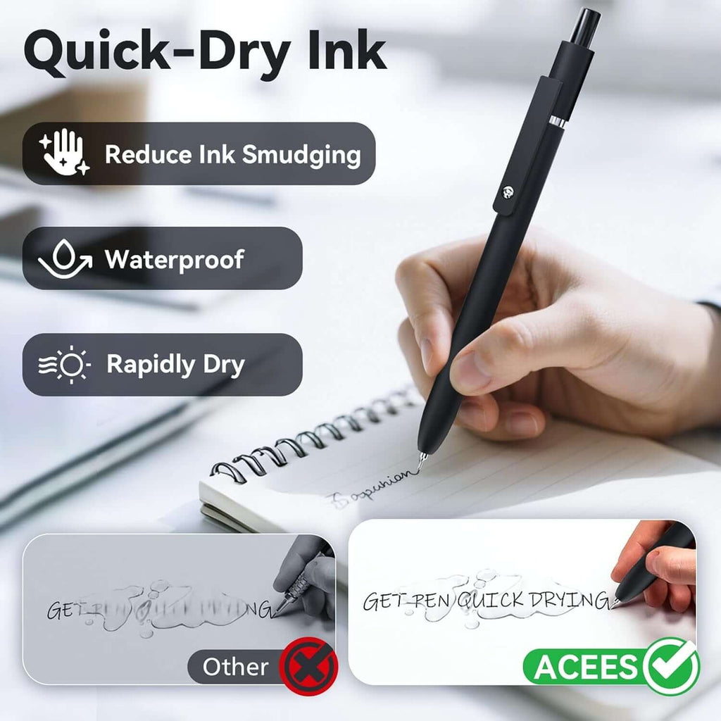 quick-drying gel pens 6 pcs