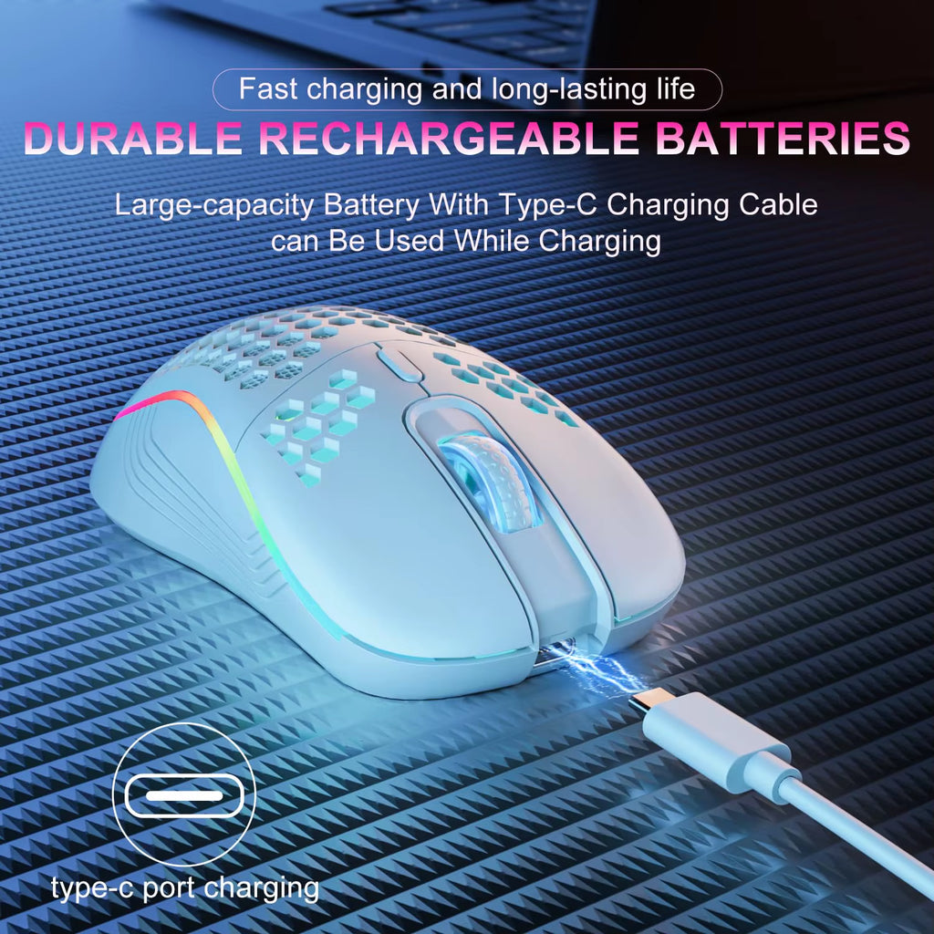 Wireless Honeycomb Gaming Mouse