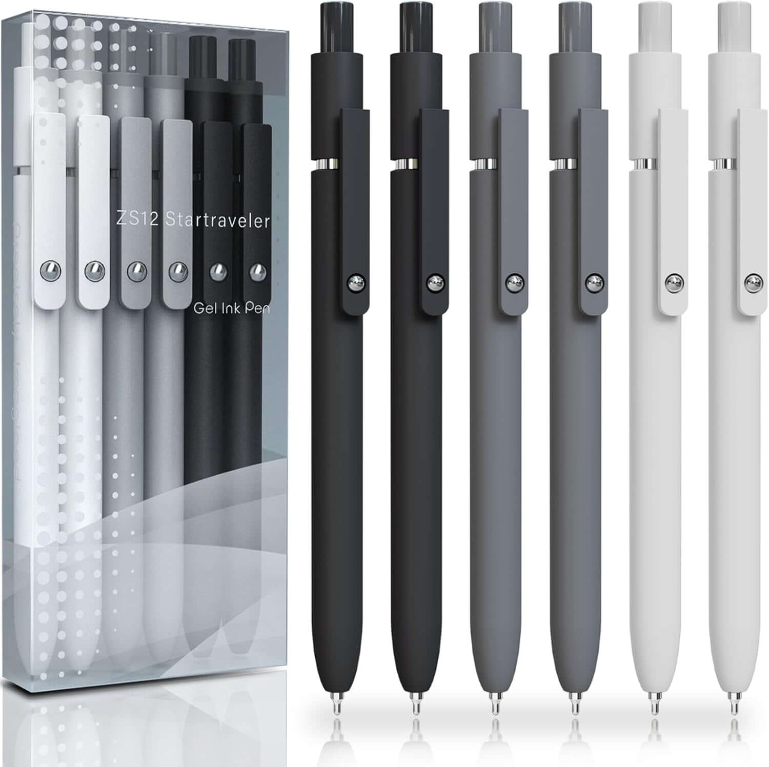 quick-drying gel pens 6 pcs